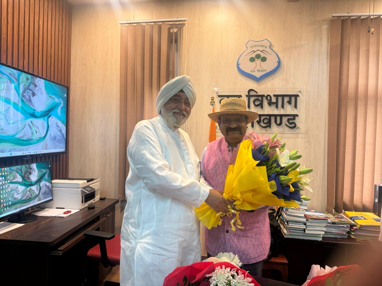 हेमकुंट साहिब ट्रस्ट अध्यक्ष ने HOFF समीर सिन्हा से की शिष्टाचार भेंट