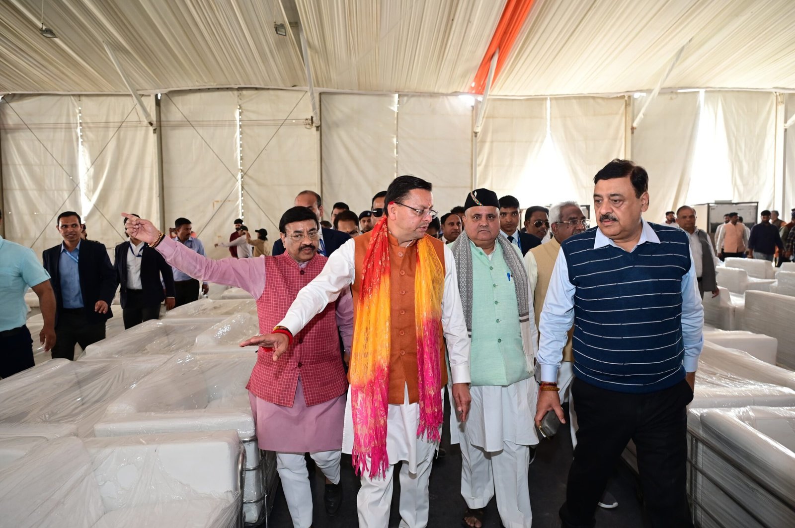 केन्द्रीय गृह एवं सहकारिता मंत्री  अमित शाह का 7 मार्च, 2026 को हरिद्वार बैरागी कैम्प में प्रस्तावित भ्रमण कार्यक्रम की तैयारियों का मुख्यमंत्री ने किया स्थलीय निरीक्षण